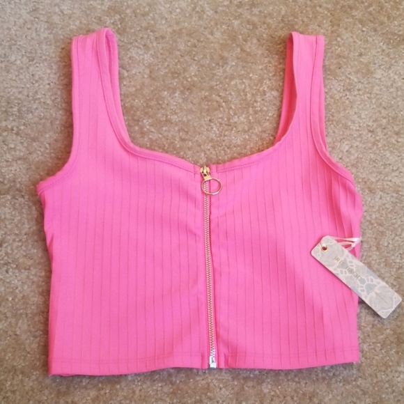 Pink Crop Top Size Small - Picture 1 of 5